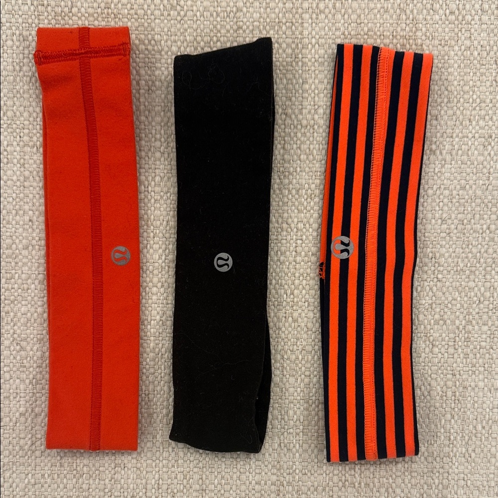 lululemon athletica Men's Athletic Socks - Red, Black, and Striped